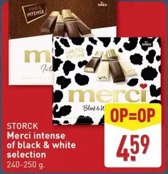 ALDI Storck Merci intense of black & white selection aanbieding