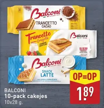 ALDI Balconi 10-pack cakejes aanbieding