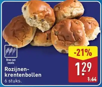 ALDI Rozijnen Krentenbollen aanbieding