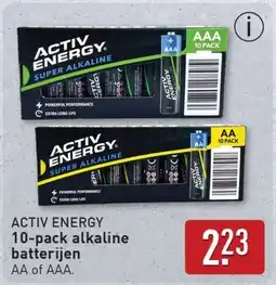 ALDI Activ energy 10-pack alkaline batterijen aanbieding