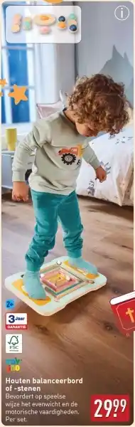 ALDI Houten balanceerbord of stenen aanbieding