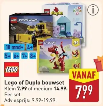 ALDI Lego of Duplo bouwset aanbieding