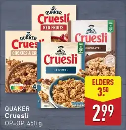 ALDI Quaker Cruesli aanbieding