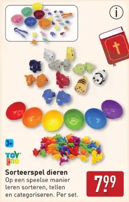ALDI Sorteerspel dieren aanbieding