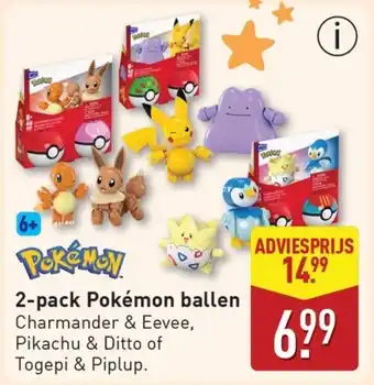 ALDI 2-pack Pokémon ballen aanbieding
