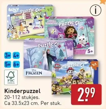 ALDI Kinderpuzzel aanbieding