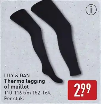ALDI Lily & dan Thermo legging of maillot aanbieding