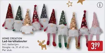 ALDI Home creation Led-kerstkabouter aanbieding