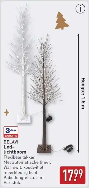 ALDI Belavi Led- lichtboom aanbieding