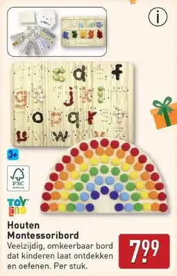 ALDI Houten Montessoribord aanbieding