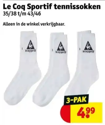 Kruidvat Le Coq Sportif tennissokken aanbieding