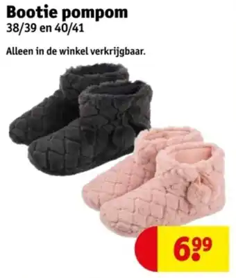 Kruidvat Bootie pompom aanbieding