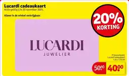 Kruidvat Lucardi cadeaukaart aanbieding