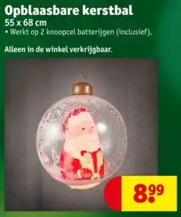 Kruidvat Opblaasbare kerstbal aanbieding