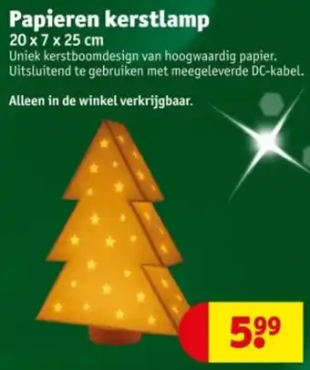 Kruidvat Papieren kerstlamp aanbieding