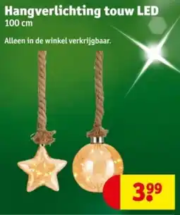 Kruidvat Hangverlichting touw LED aanbieding