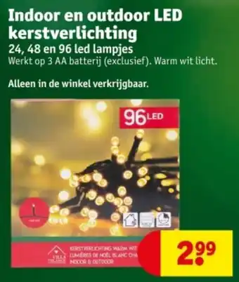 Kruidvat Indoor en outdoor LED kerstverlichting aanbieding
