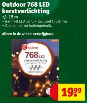 Kruidvat Outdoor 768 LED kerstverlichting aanbieding