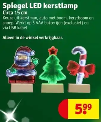Kruidvat Spiegel LED kerstlamp aanbieding