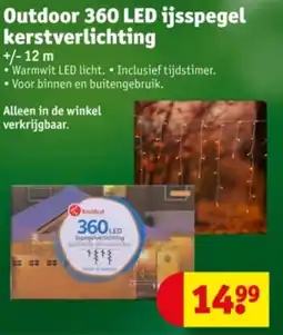 Kruidvat Outdoor 360 LED ijsspegel kerstverlichting aanbieding