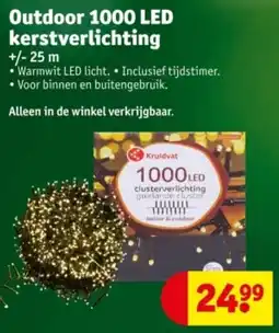 Kruidvat Outdoor 1000 LED kerstverlichting aanbieding