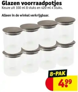 Kruidvat Glazen voorraadpotjes aanbieding