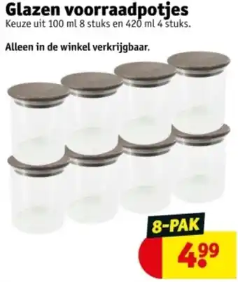 Kruidvat Glazen voorraadpotjes aanbieding