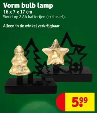 Kruidvat Vorm bulb lamp aanbieding
