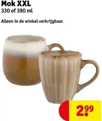 Kruidvat Mok XXL aanbieding