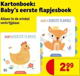 Kruidvat Kartonboek: Baby's eerste flapjesboek aanbieding