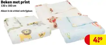 Kruidvat Deken met print aanbieding