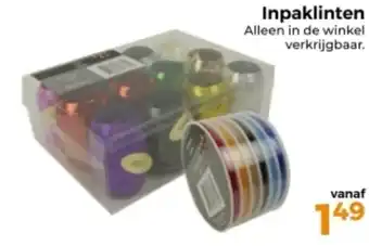 Trekpleister Inpaklinten aanbieding
