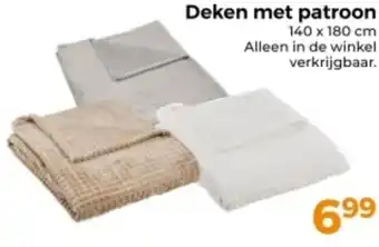 Trekpleister Deken met patroon aanbieding