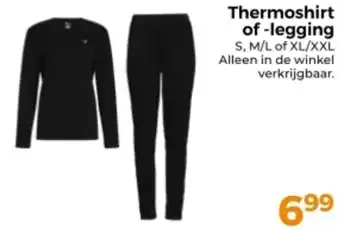 Trekpleister Thermoshirt oflegging aanbieding