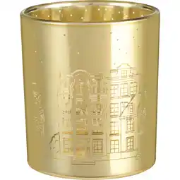 Albert Heijn AH Excellent Waxinelichthouder goud aanbieding