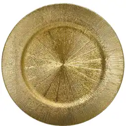 Albert Heijn AH Excellent Onderbord goudkleurig lijnen 33cm aanbieding