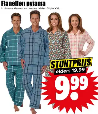 Dirk Flanellen pyjama aanbieding