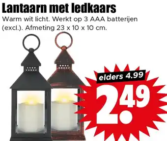 Dirk Lantaarn met ledkaars aanbieding