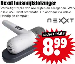 Dirk Nexxt huismijtstofzuiger aanbieding