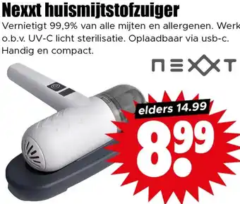 Dirk Nexxt huismijtstofzuiger aanbieding