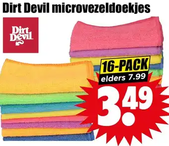 Dirk Dirt Devil microvezeldoekjes aanbieding