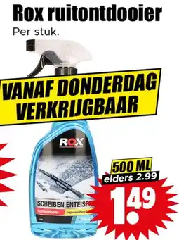 Dirk Rox ruitontdooier aanbieding