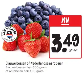 Jumbo Blauwe bessen of Nederlandse aardbeien aanbieding