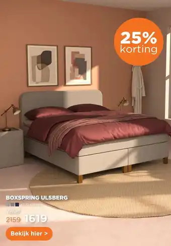 TotaalBED Boxspring Ulsberg vlak aanbieding