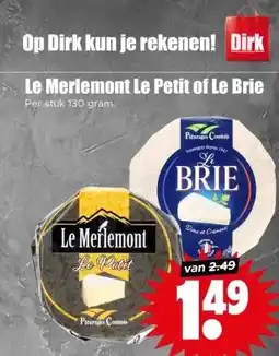 Dirk Op Dirk kun je rekenen! Dirk aanbieding