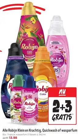 Jumbo Alle Robijn Klein en Krachtig, Quickwash of wasparfum aanbieding