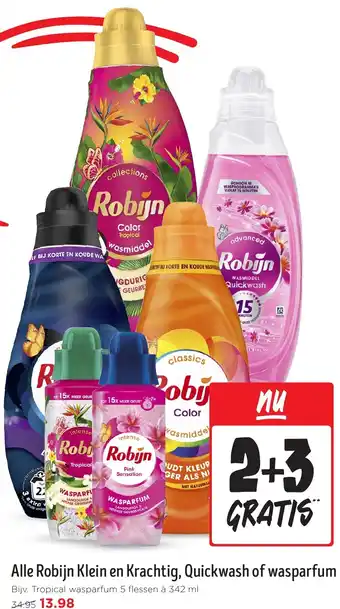 Jumbo Alle Robijn Klein en Krachtig, Quickwash of wasparfum aanbieding