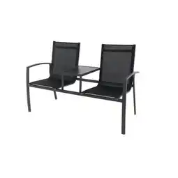 Praxis Central Park tuinbank Nicola 2-zits aluminium antraciet aanbieding