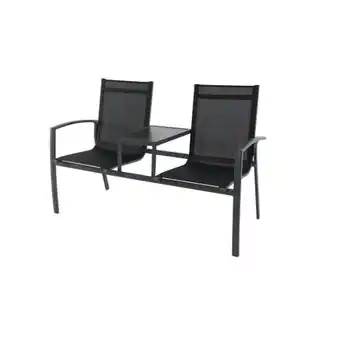 Praxis Central Park tuinbank Nicola 2-zits aluminium antraciet aanbieding