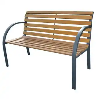 Praxis Central Park tuinbank City 2-zits staal FSC eucalyptushout aanbieding